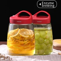 aminno kimchi jar with cover glass storag tank contain brewer enzyme storage dry goods storage seasoning storage etc
