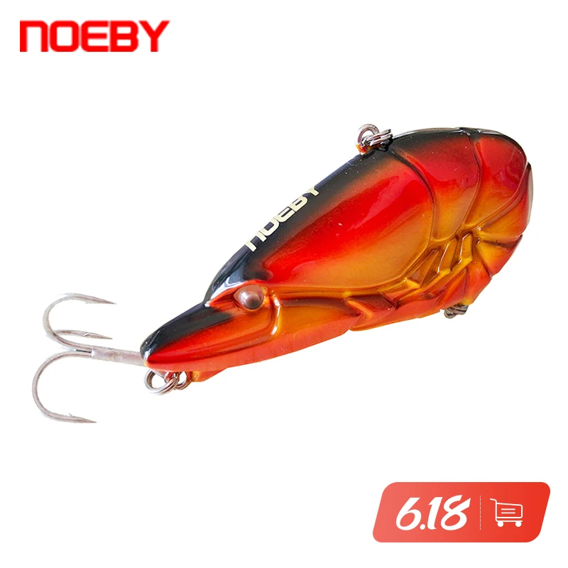 Noeby NBL9445 рыболовная Тонущая приманка VIB с креветками воблер снасти для басов