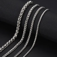 10pcslot 316 stainless steel necklace and bracelet chain handmade jewelry multi sizes with lobster claw clasps s 00410