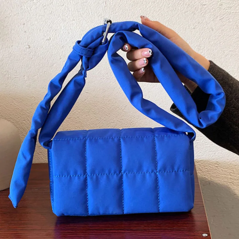 

Designer Armpit Bag Winter Simple Fashion Popular Messenger Bag Down Fashionable Simple Square Bag Luxury brand Should Bag