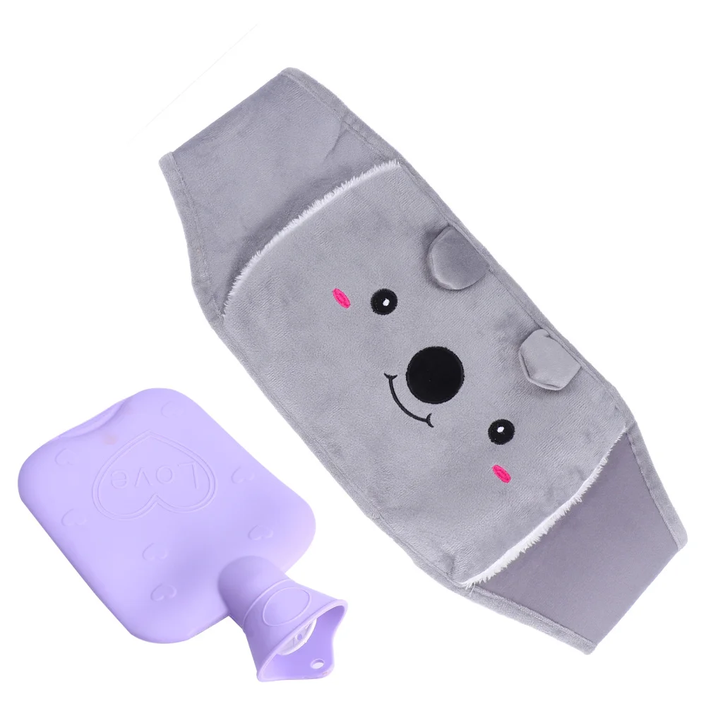 

2Pcs Hot Water Bottle Bag with Warm Plush Waist Cover Belt for Arthritis Therapy