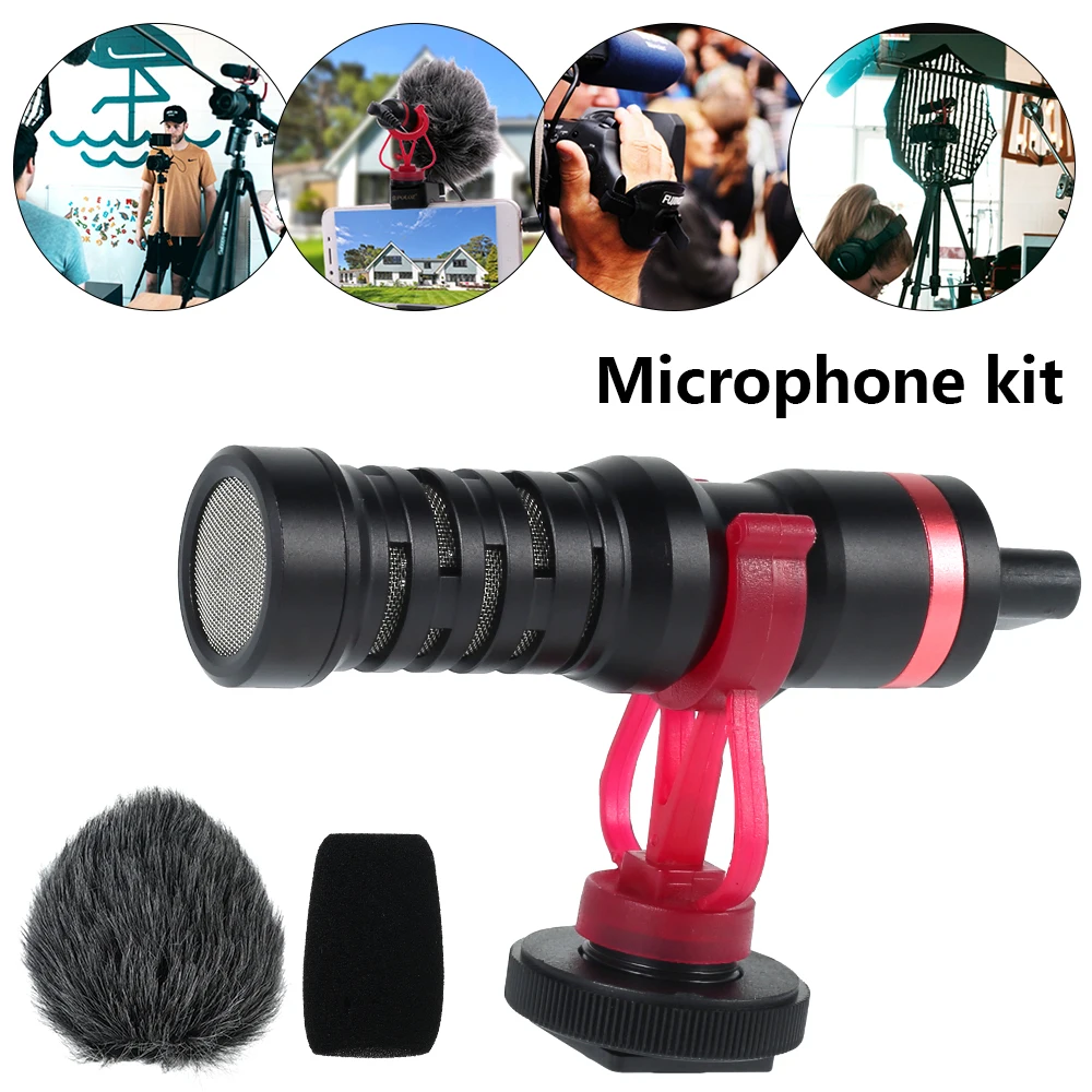 Конденсаторный кардиоидный микрофон 3 5 мм для записи аудио и видео|Микрофоны| |