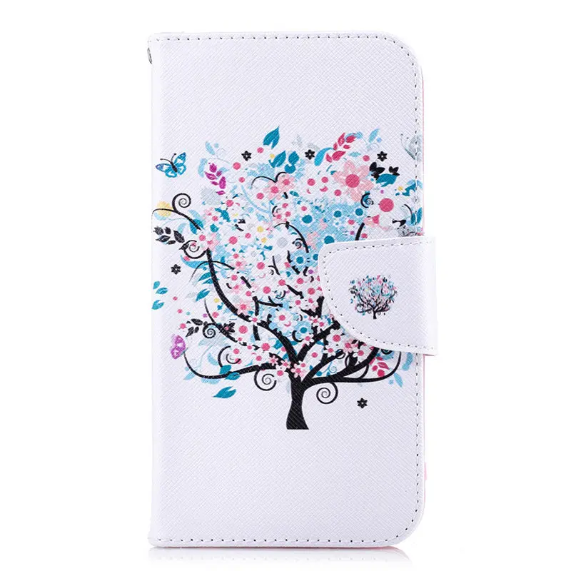 Small Tree Чехол для телефона с откидной крышкой чехол для huawei Коврики 8 9 10 20 Lite P30 Pro Honor 10 5X 6C 7X8 8A 8C Ретро Capa, высокое качество второй кожаный чехол D07Z - Цвет: Small Tree