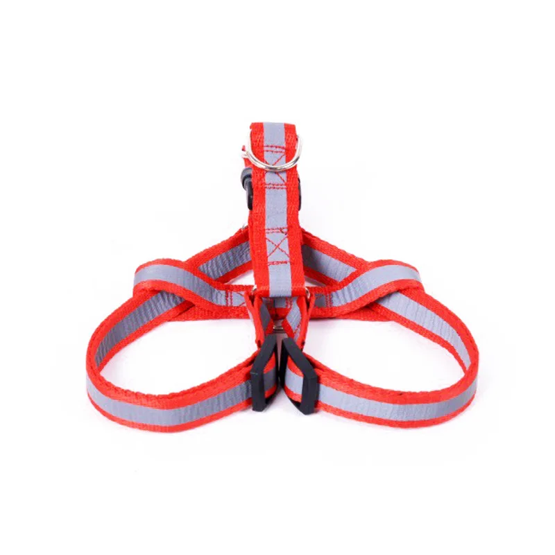 Светоотражающая шлейка и поводок для собак регулируемая яркость плоская веревка