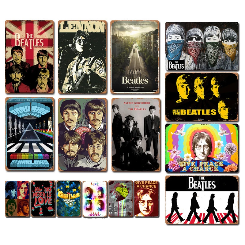 Музыка рок группа плакат знаменитая звезда жестяная вывеска Бар Кафе Ресторан