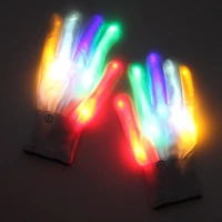 colorful flashing skeleton gloves cool light up costume for halloween christmas birthday party best gifts for ages 8 14 kids