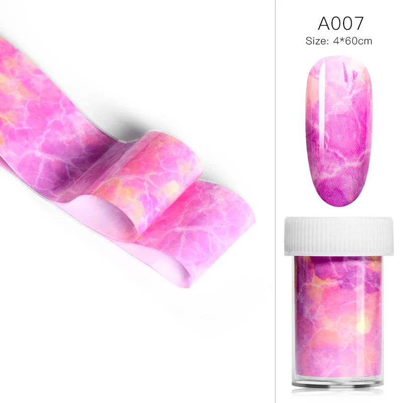 BS07060 Gradient Rainbow Starry Sky Nail Foil Shimmer Japanese Syle for Nail Art Sticker Set Transfer Foils DIY Salon Wraps Decals - Цвет: BS07060