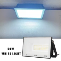 led flood light outdoor 50w 100w floodlight projector waterproof housing garden street garage spotlight lamp