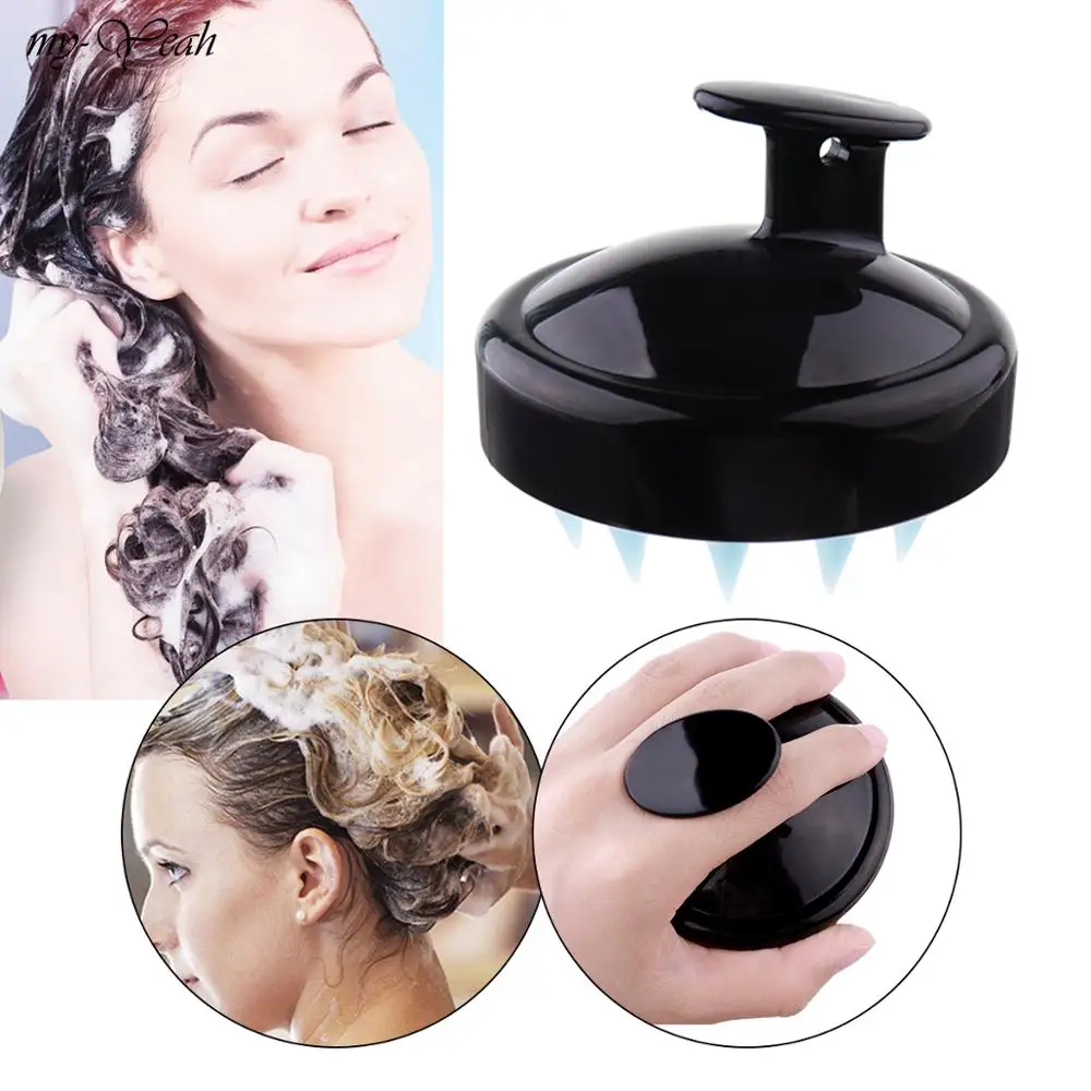 2 цвета Новый силиконовая головка щетка для массажа головы гребень шампунь мытья