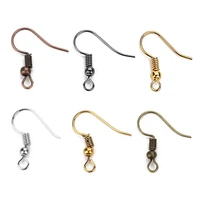 50 100pcs ear hook diy earring findings earrings clasps hooks fittings diy jewelry making accessories iron hook earwire jewelry