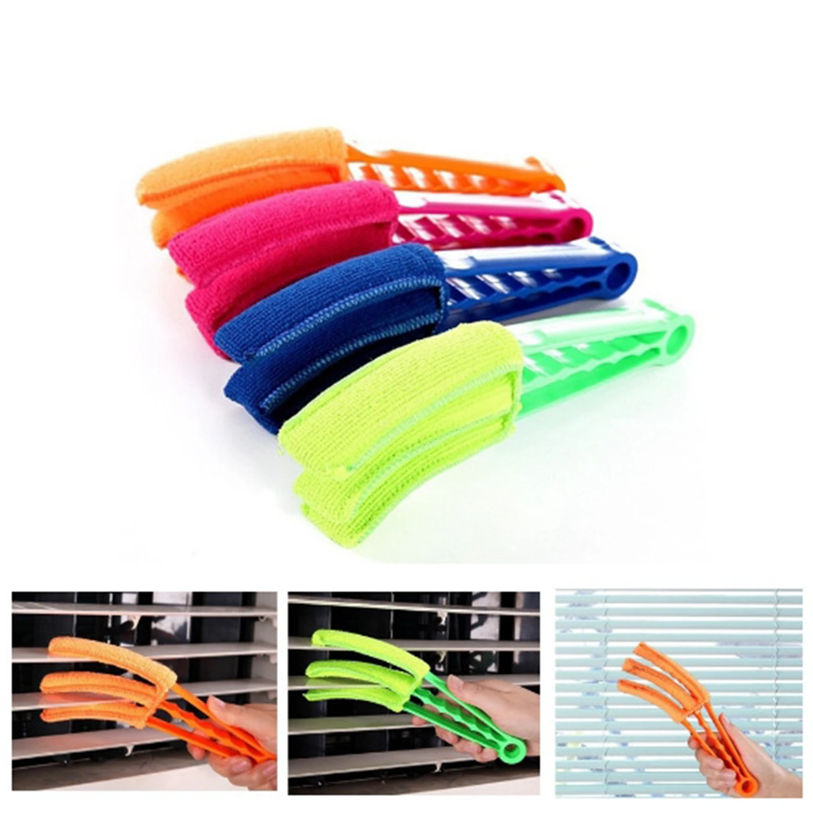 

Window Blinds Duster Brushes Microfiber Cloth Cleaning Tools for Window Shutters Dust