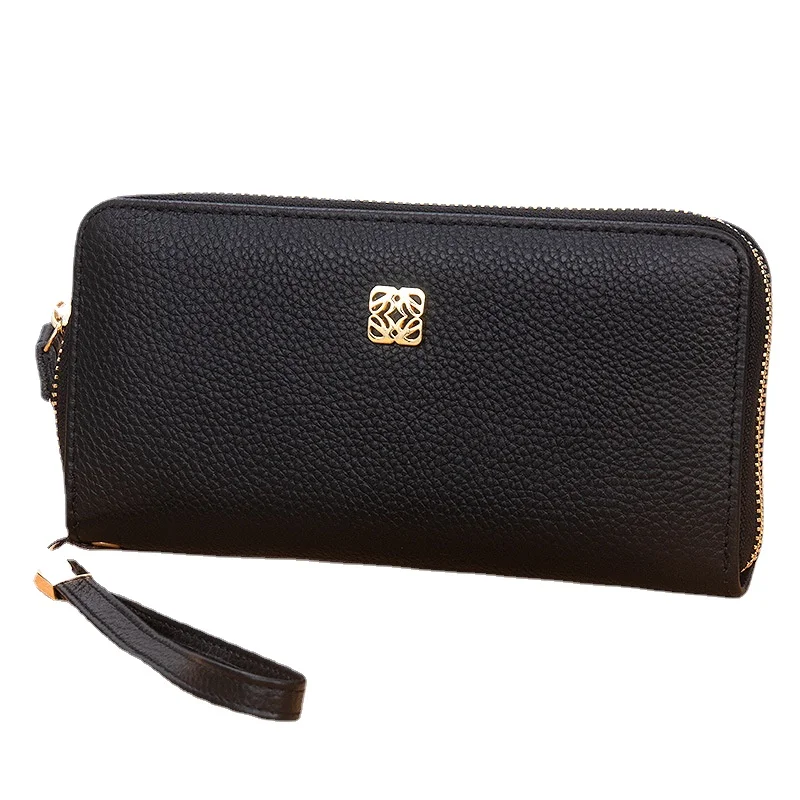 wallet women long section 2021 new fashion leather womens clutch bag korean personality multi function zipper leather wallet free global shipping