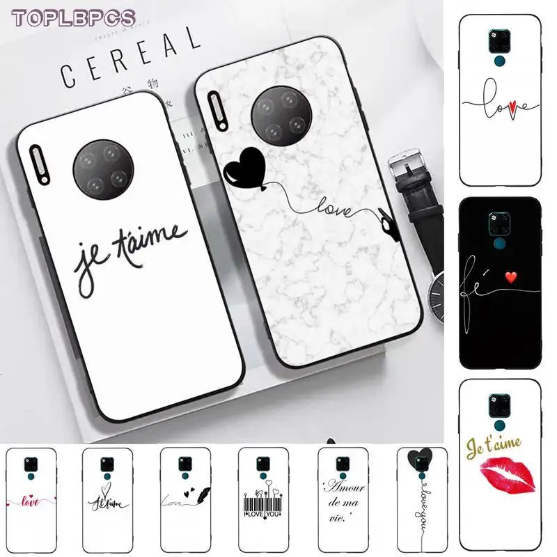 TOPLBPCS французская любовь чехол для телефона huawei mate 9 10 20 30 pro lite X Y5 6 7 prime 2019