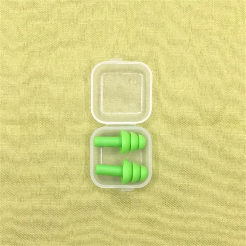 Green Мягкие силиконовые затычки для ушей, шумоподавитель, Защита слуха, для сна, храпа, мини портативные, для путешествий, для ежедневного ухода за здоровьем, инструмент - Цвет: Green