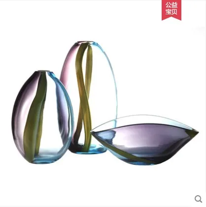 Стеклянная ваза Европейского цвета мебель для гостиной украшение ТВ шкафа