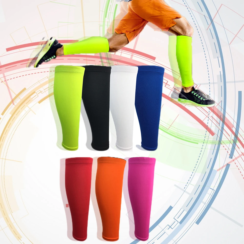 Однотонные быстросохнущие спортивные гетры для поддержки голени компрессионные