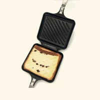 non stick sandwich maker iron bread toast breakfast machine waffle pancake baking barbecue oven mold grill frying pan cookware