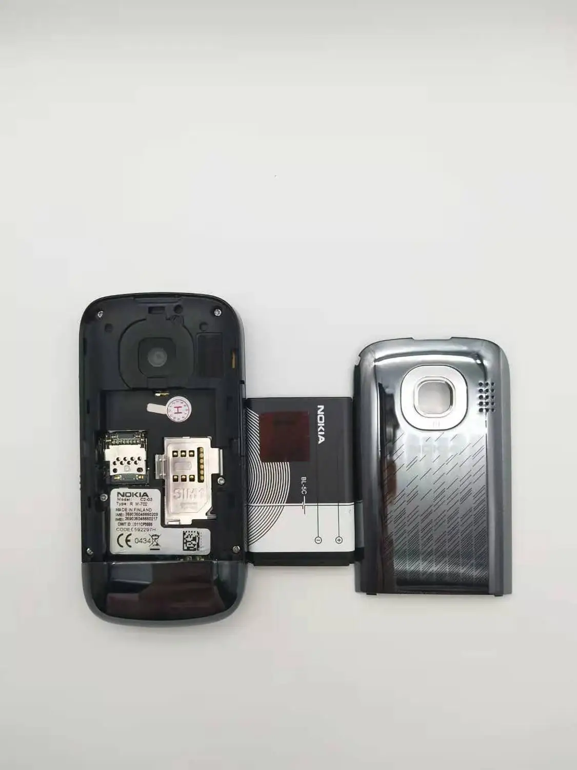 Nokia C2-03 отремонтированы оригинальный не блокируется Две сим-карты карты 2 6 дюймов