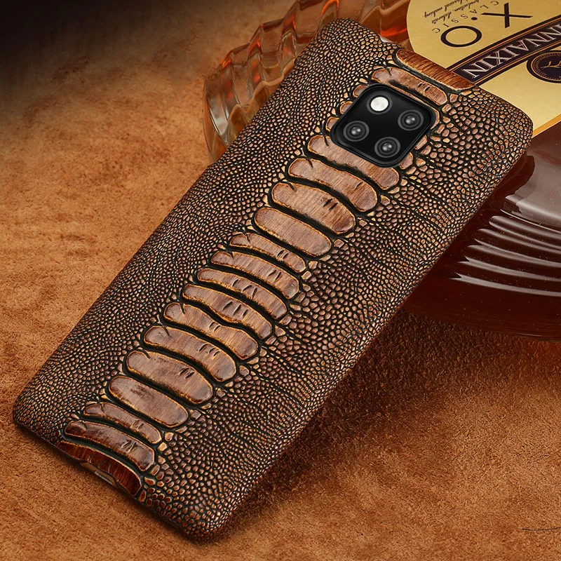 Чехлы для телефонов huawei P10 P20 P30 Lite mate 9 10 20 lite Pro Case Ostrich Foot текстурированное покрытие для Honor 8X9 10 V20 P Smart case