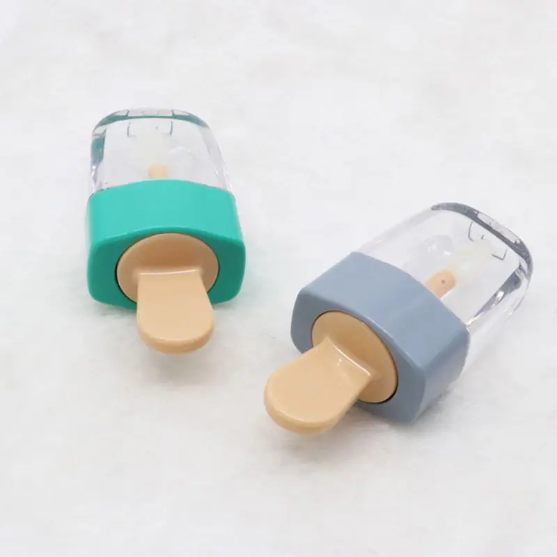 Пустой контейнер для бальзама губ 6 мл в форме мороженого миниатюрный блеск