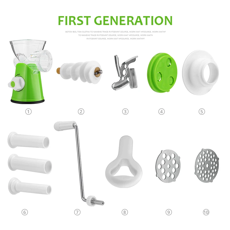 Новая бытовая многофункциональная мясорубка, высокое качество, лезвие из нержавеющей стали, домашняя кухонная машина, мясорубка, колбасная машина
