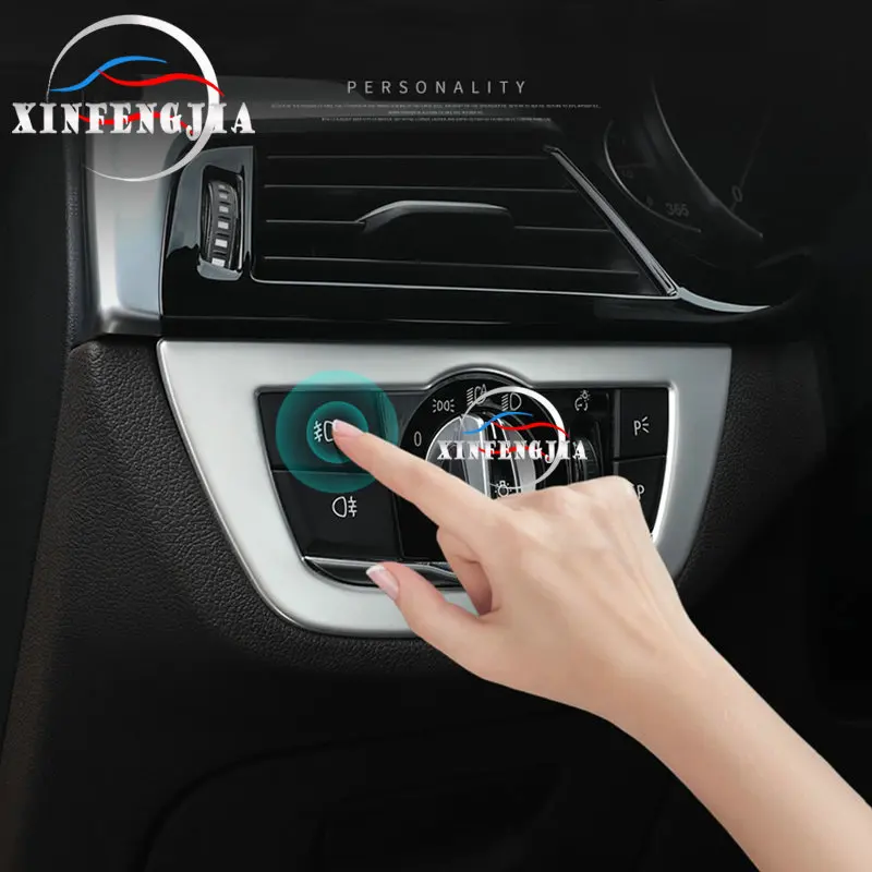 Для BMW 5 серии G30 G31 17 18 нержавеющая рама переключателя фар Крышка отделка|Лепнина
