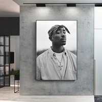 tupac shakur 2pac canvas painting rapper star poster hip hop art painting moder wall decor posters wall pictures for home design