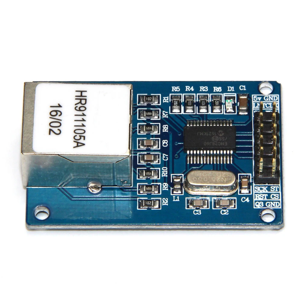 Mini Controller Shield Durable Accessories HR911105A Network Module ENC28J60 Transformer 3.3V Tool SPI Interface For Arduino |