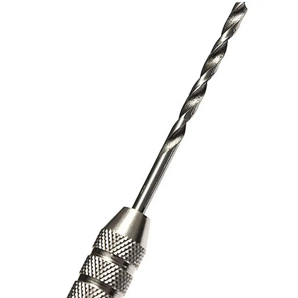 

High Quality Mini Micro Aluminum Hand Drill With Keyless Chuck +10pc Twist Drill Bit Woodworking Drilling Rotary Tools