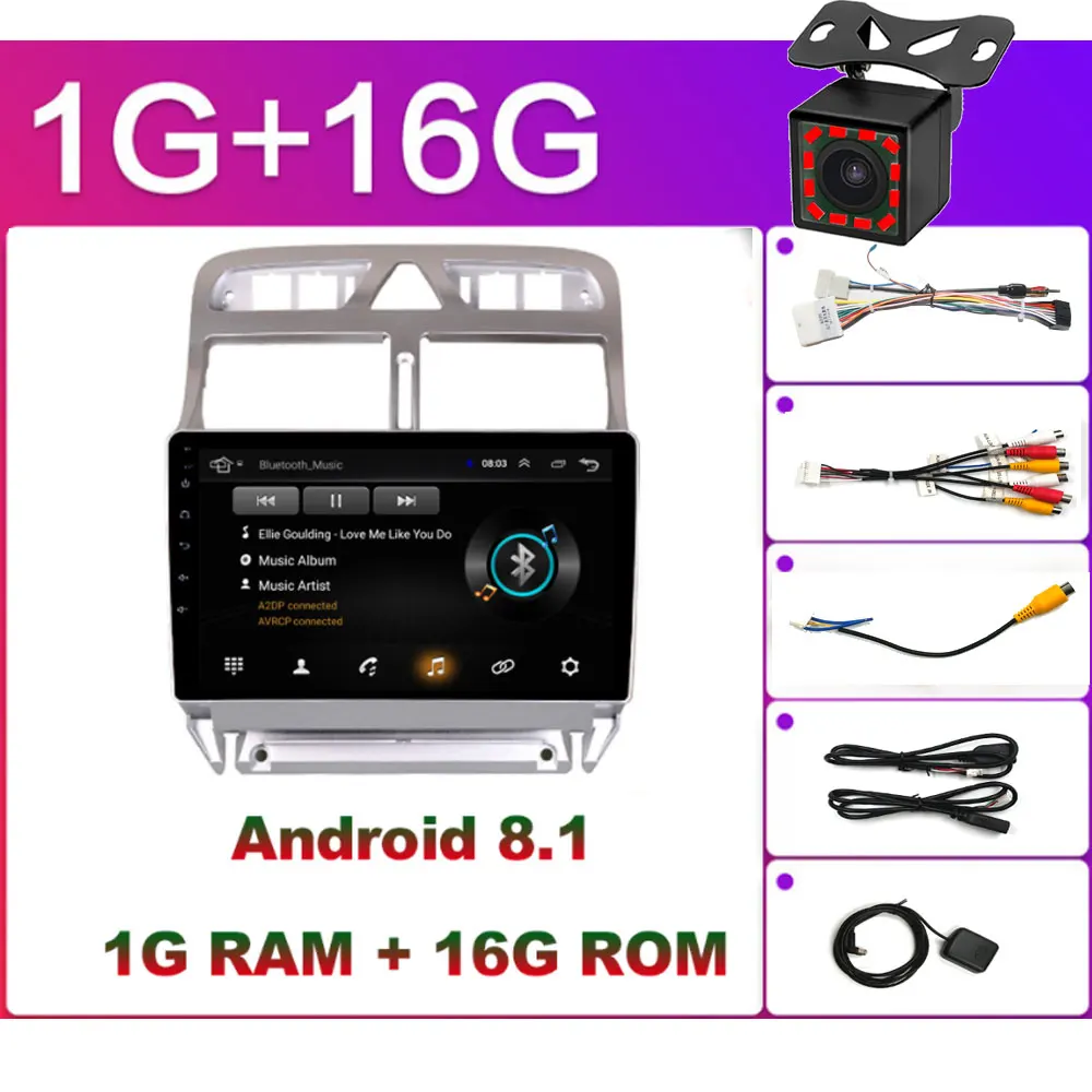 peugeot 307SW OEM вы хотите 2 Din Android 8,1 Автомобильный gps мультимедийный плеер для hyundai solaris peugeot 307SW Collora Kia Rio Sportage - Цвет: peugeot 307SW