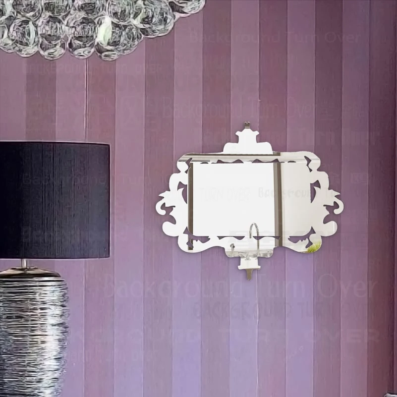 Mirror Wall Mirrors Vanity For Home Body Living Room Makeup Decor Antique Full Royal Luxury Retro Vintage Palace Frame M010