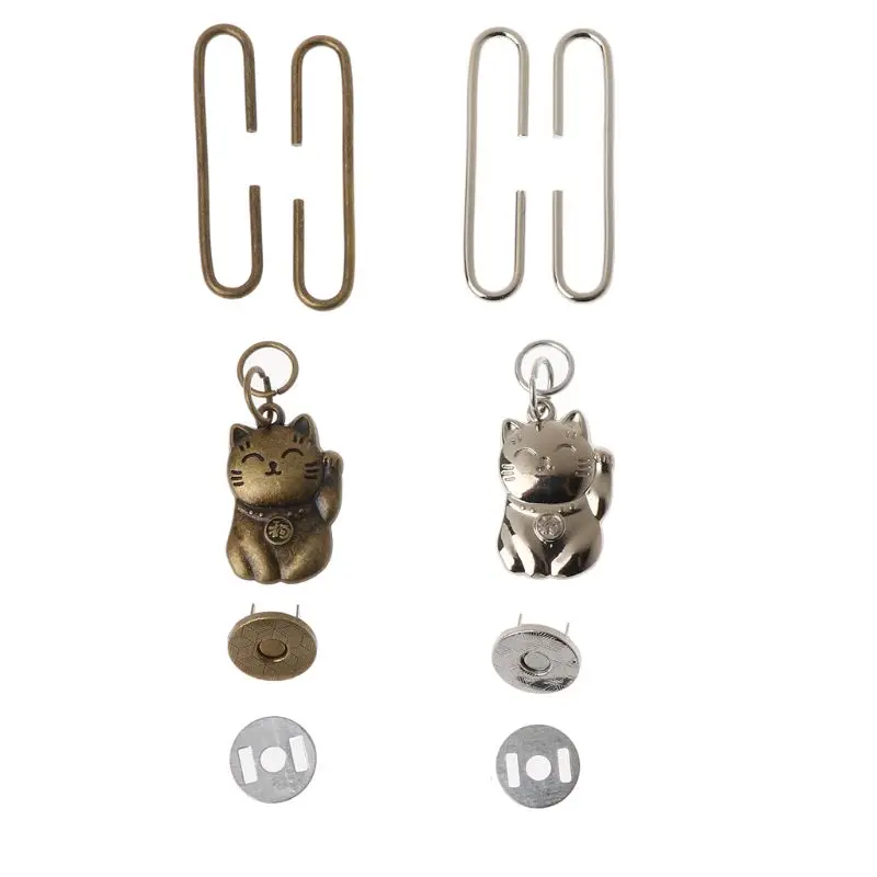 Металлический кошелек Lucky Cat в форме буквы C застежка с магнитной застежкой