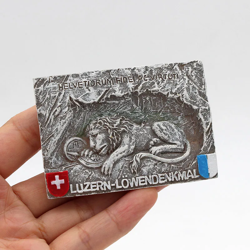 3d магниты на холодильник французский прованс Люцерна Лев Спартанский Александр