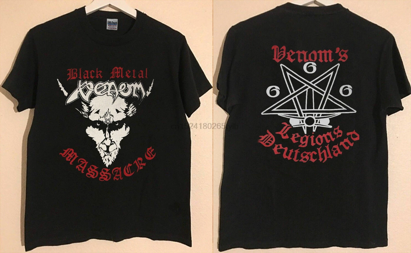 Винтаж VENOM Heavy Metal Band Тур концерт): черная футболка с надписью Топ лучших