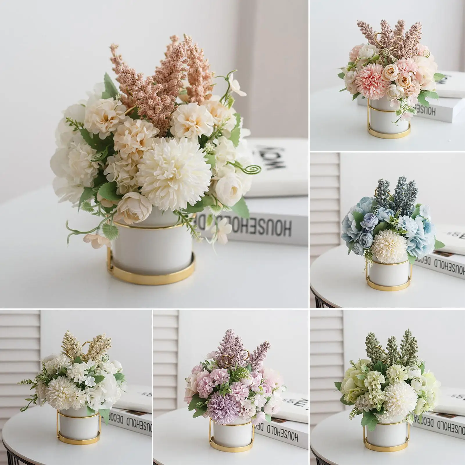 Красивые Искусственные розы украшение из искусственных цветов для бонсай