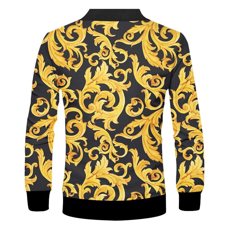 Куртка IFPD в стиле барокко на молнии для мужчин и женщин роскошное пальто