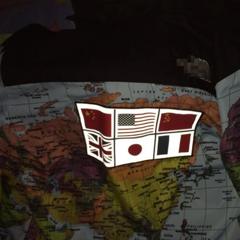 unisex hot street fashion brand flag jacket su up joint 3m jacket with detachable cap men luminous windbreaker men coat jackets free global shipping