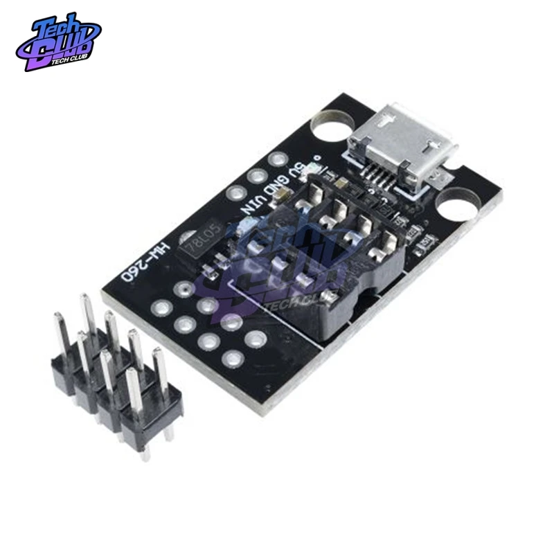 ATtiny13A / ATtiny25 ATtiny45 ATtiny85 Подключаемая плата для разработки программ|Детали и