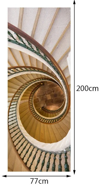 Стикер на спирали для лестницы здания двери художественная картина стикер дверь