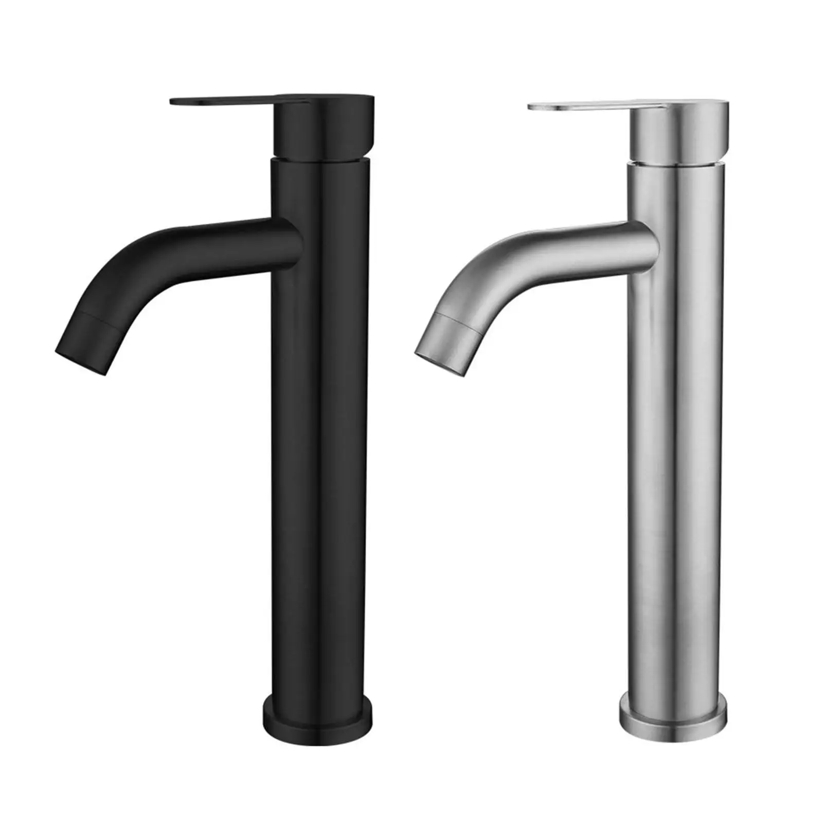 

Stainless Steel Bathroom Faucet Vanity Single Handle Mixer Tap for Washroom Kitchen