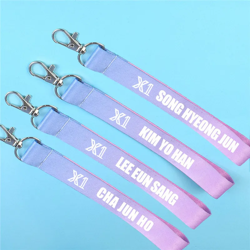JCF794 KPOP X1 XONE брелок для ключей CHAJUNHO HANSEUNGWOO KIMYOHAN LEEHANGYUL градиентный ремешок