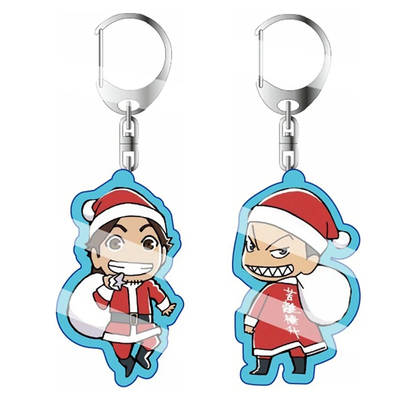 

Anime Haikyuu Transparent Acrylic Figure Keychain Keyring Decoration Collection Model Toy Cosplay Christmas Gift