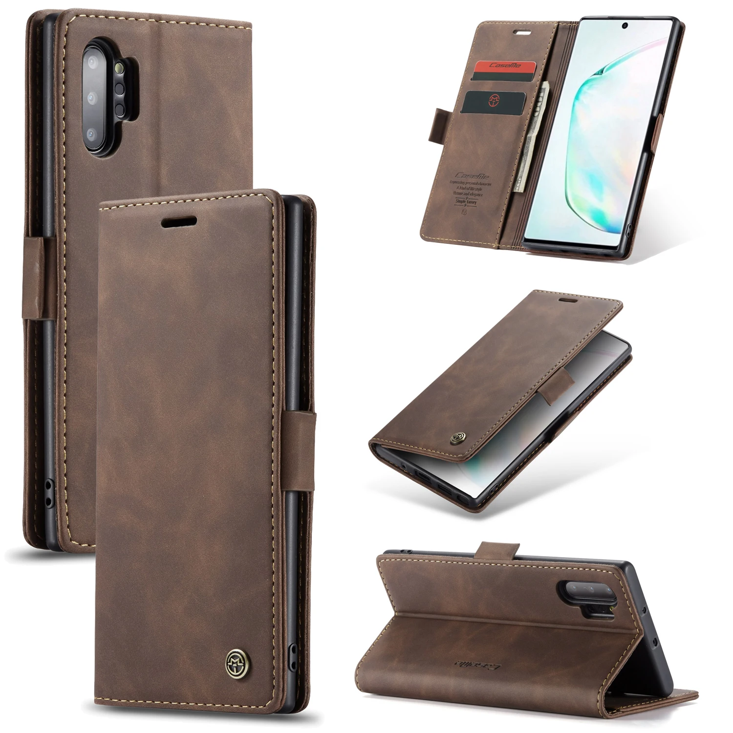 Кожаный чехол кошелек CaseMe в стиле ретро A50 A70 A60 A40 A30 A20 A10 A80 A90 для Samsung Galaxy Note10 S10 S9 S8