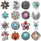 5 шт.лот новые защелки для ювелирных изделий браслетов разных стилей 18 мм Металлические Кнопки кнопки горный хрусталь часы защелки ювелирные изделия