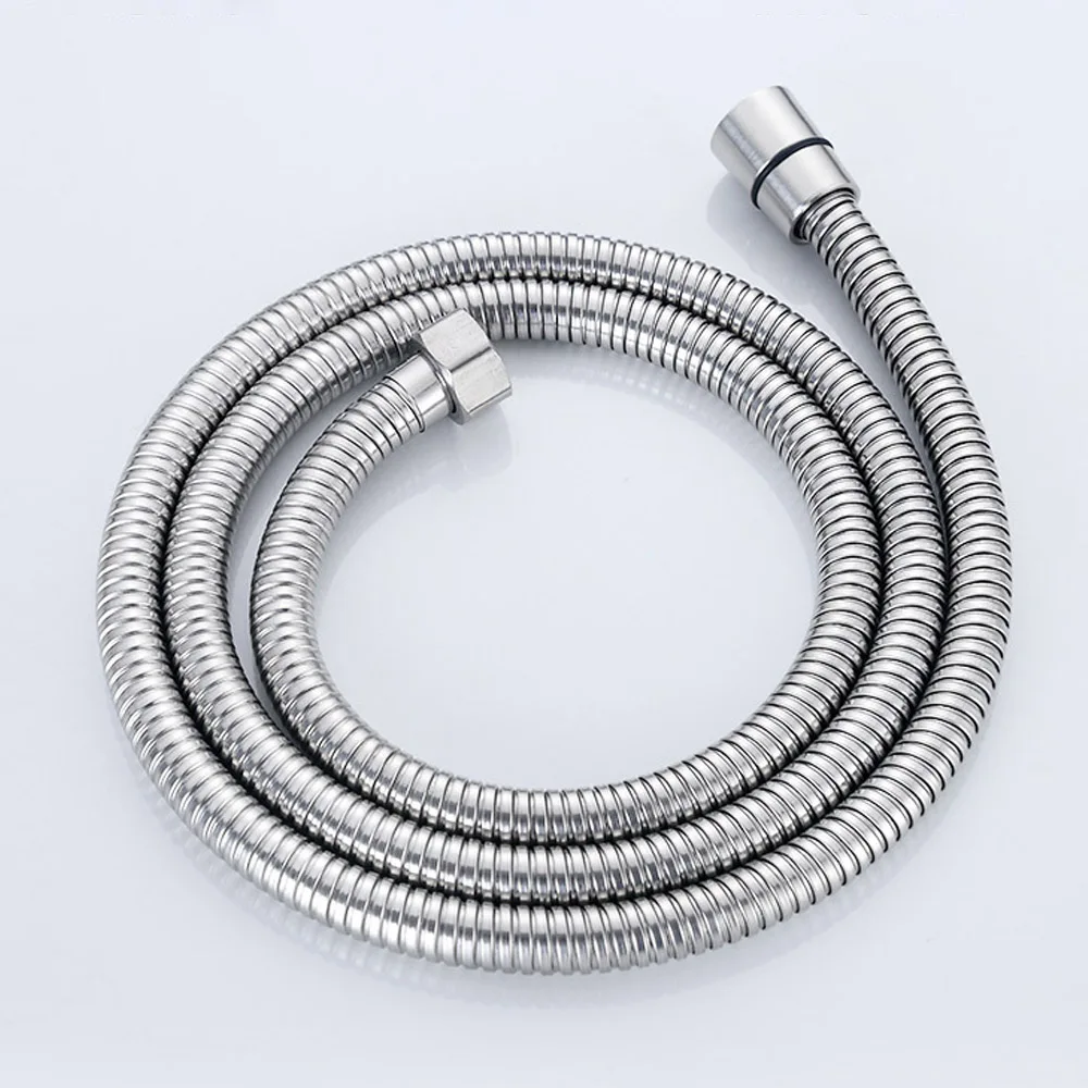 304 stainless steel shower rod combo single function hand shower head 1 5m shower hose shower kit bathroom shower head set free global shipping