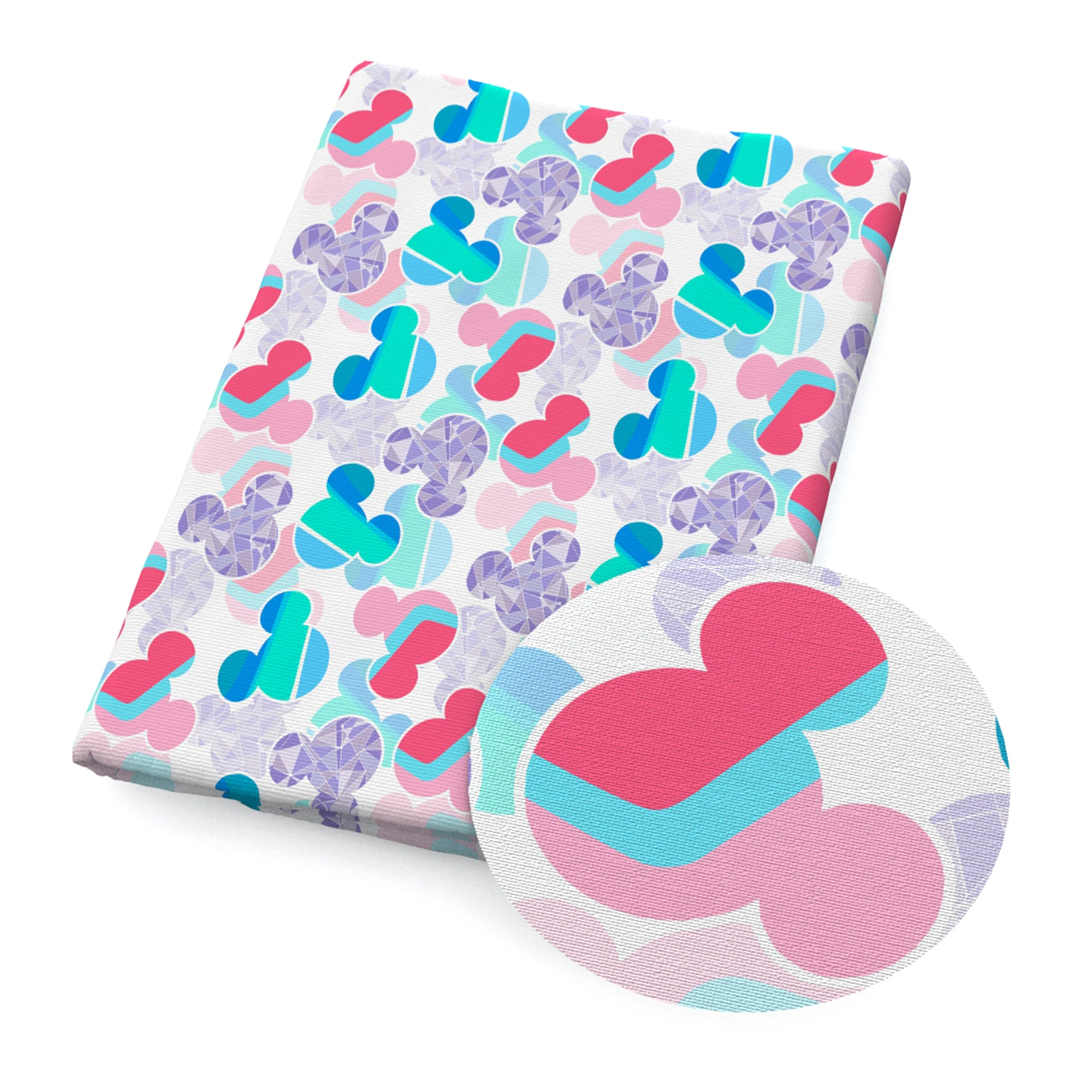 Половинчатая ткань из полиэстера и хлопка хлопчатобумажная с принтом животных