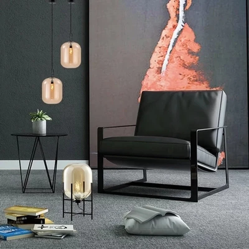 Современная простая стеклянная подвесная люстра с диснером потолочный