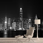 Современная Настенная 3d Бумага ночного города, настенная бумага на заказ, настенная бумага для гостиной, пленка и наклейка, Настенная бумага, домашний декор, Виниловые фрески