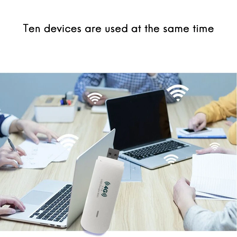 

4G USB Dongle WiFi Router WiFi Modem 150M with SIM Card Slot Mobile WiFi Wireless Hotspot for Office