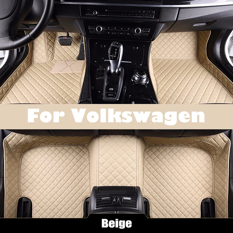 

custom car floor mats for volkswagen all series polo sedan passat b3 caddy tiguan tiguan golf beetle car accessories foot mat